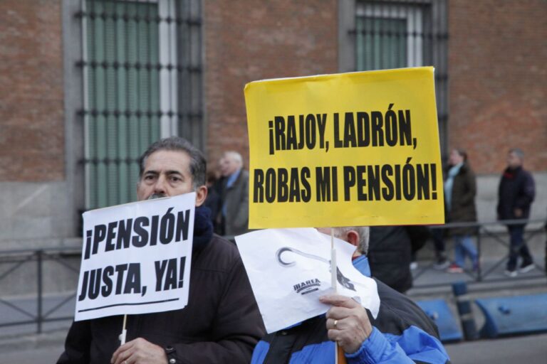 Manifestación Ley Mordaza y Pensiones