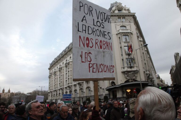 Manifestación Ley Mordaza y Pensiones