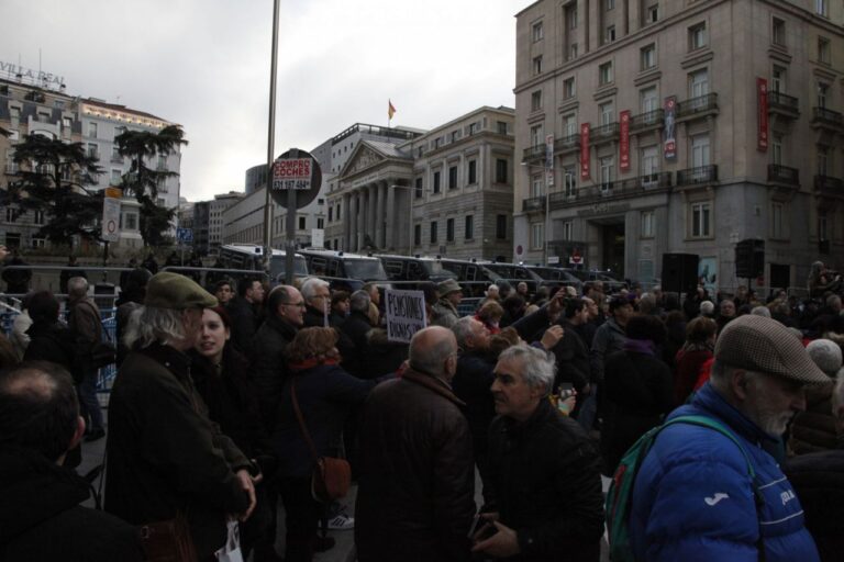 Manifestación Ley Mordaza y Pensiones