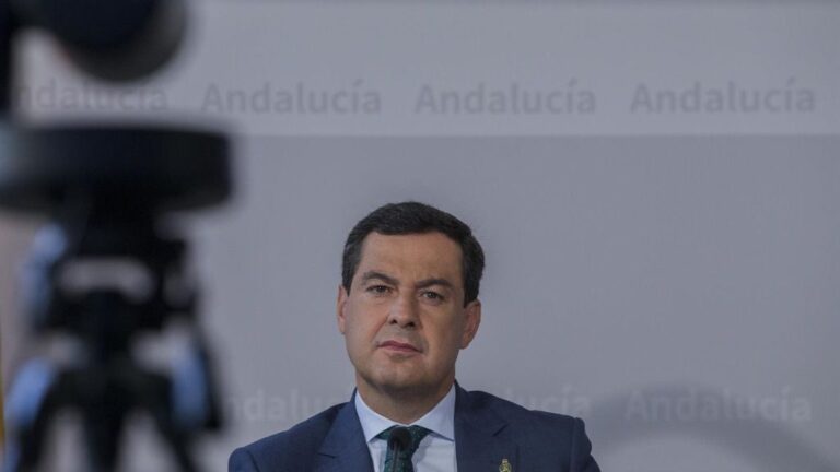 El presidente de la Junta de Andalucía, Juanma Moreno