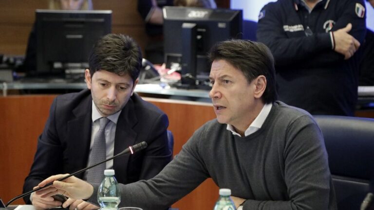 Giuseppe Conte y Roberto Speranza