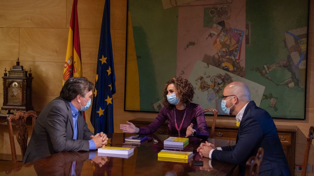 María Jesús Montero, Nacho Álvarez y Tomás José Guitarte