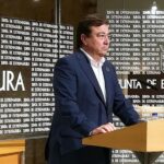 Fernández Vara en rueda de prensa para abrir el año 2020