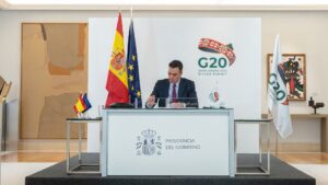 El presidente del Gobierno, Pedro Sánchez