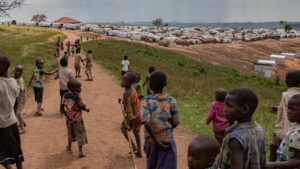 Campamento de desplazados de Loda, en República Democrática del Congo