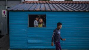 Una de las viviendas habilitadas para migrantes y solicitantes de asilo en Lesbos, Grecia