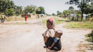 Dos niños en Chad