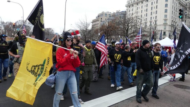 Partidarios del presidente de Estados Unidos, Donald Trump, durante las últimas manifestaciones celebradas en Washington