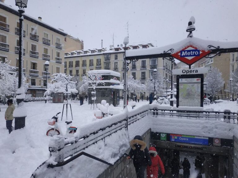 Borrasca Filomena en Madrid