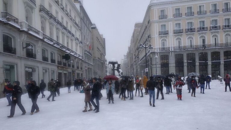 La borrasca Filomena en Madrid