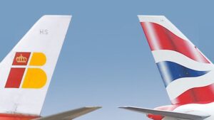 Avión de Iberia y de British Airways