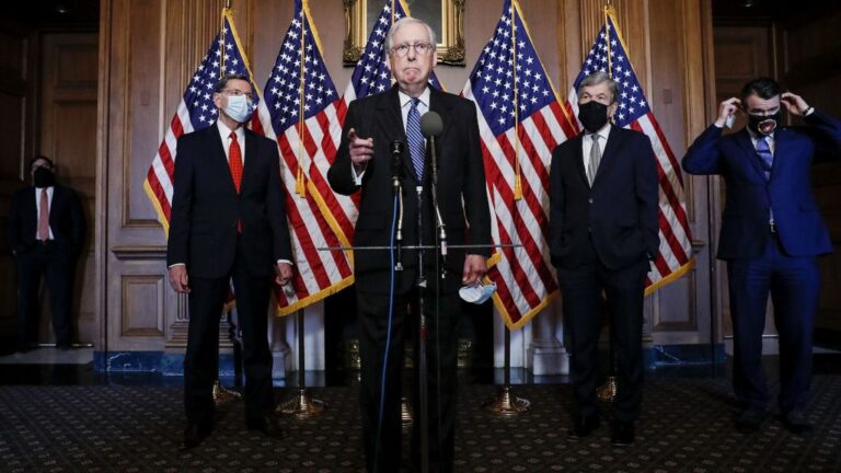 El líder del Partido Republicano en el Senado de Estados Unidos, Mitch McConnell