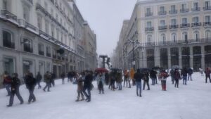 La borrasca Filomena en Madrid