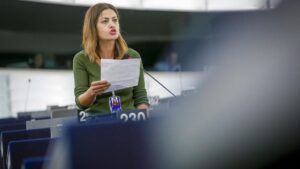 La eurodiputada de Izquierda Unida por Unidas Podemos Sira Rego