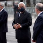 El primer ministro de Portugal, Antonio Costa, en un homenaje a las víctimas de la pandemia