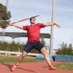 El atleta español Héctor Cabrera durante un entrenamiento