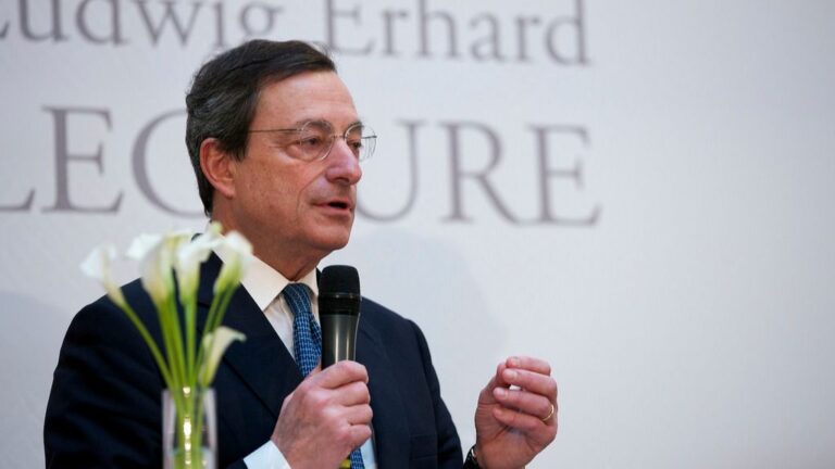 Mario Draghi, presidente del BCE