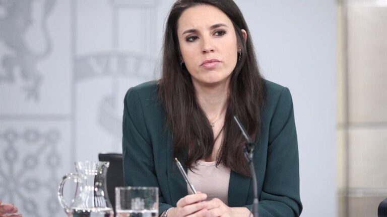 La ministra de Igualdad, Irene Montero