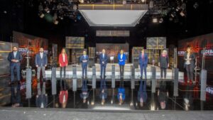 Los candidatos del 14F en el debate electoral organizado por TV3
