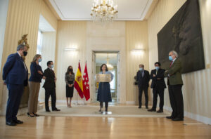 La presidenta de la Comunidad de Madrid, Isabel Díaz Ayuso