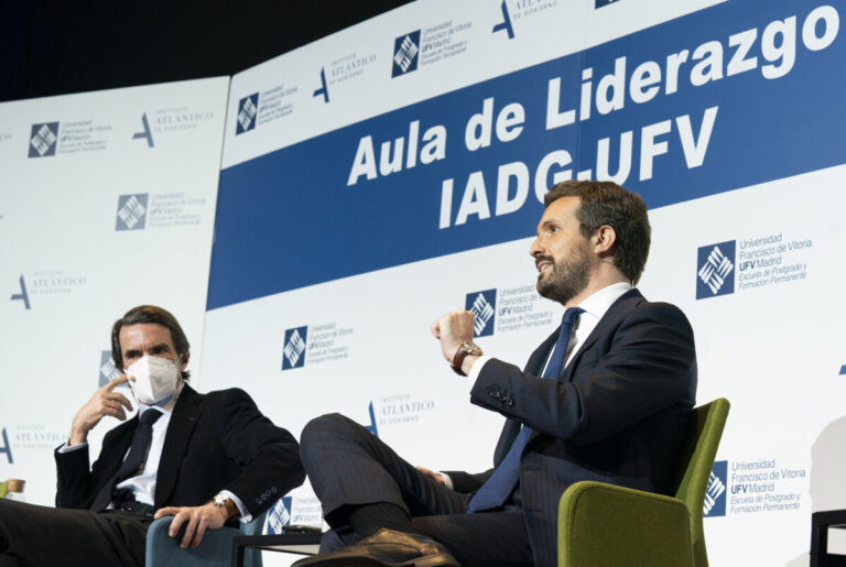 Pablo Casado y José María Aznar