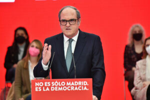 El candidato del PSOE a las elecciones del 4 de mayo, Ángel Gabilondo.