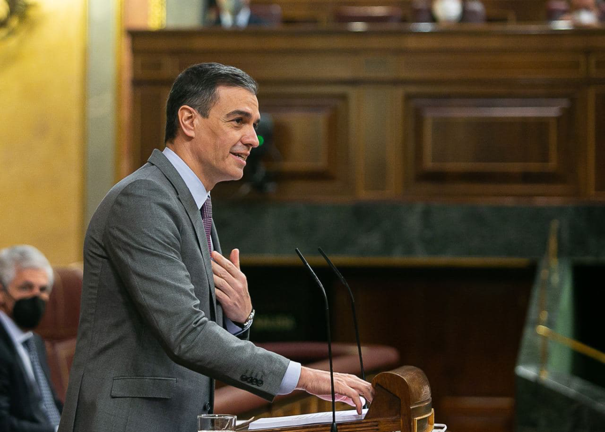 Pedro Sánchez en el Congreso.