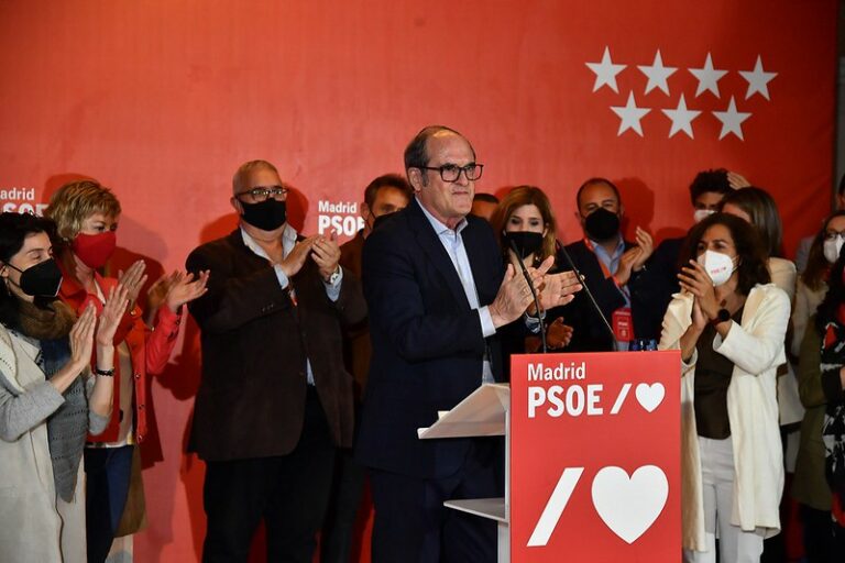 Ángel Gabilondo en la noche electoral.