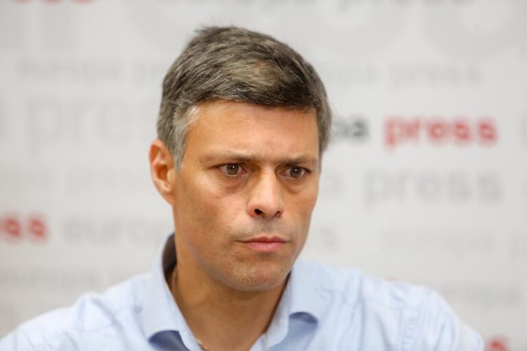 El dirigente opositor venezolano Leopoldo López