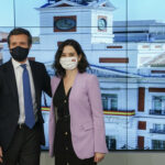 Pablo Casado e Isabel Díaz Ayuso en la reunión del Comité Ejecutivo Nacional del PP.