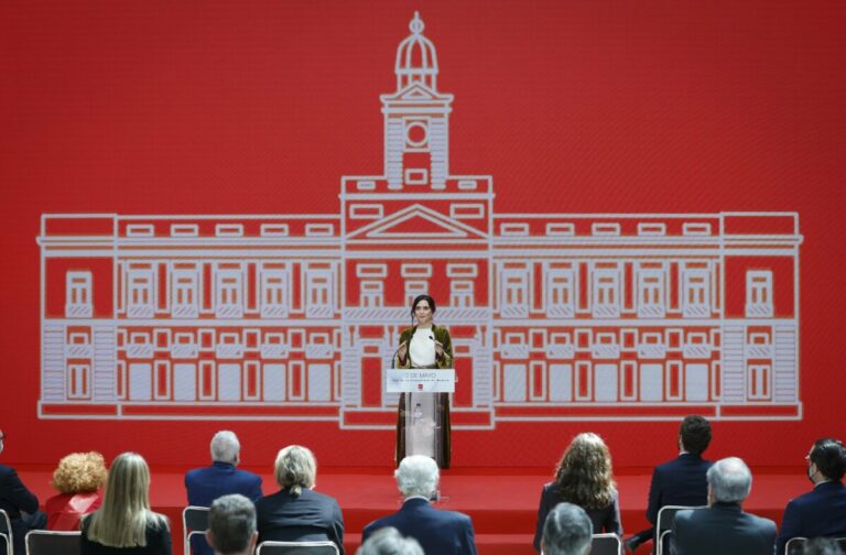 La presidenta de la Comunidad de Madrid, Isabel Díaz Ayuso, en los actos del 2 de mayo.