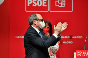 El candidato del PSOE a las elecciones del 4 de mayo, Ángel Gabilondo.