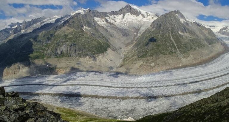 El Glaciar Aletsch, el mayor en los Alpes - OMM