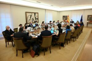 Pedro Sánchez presidiendo la reunión del Consejo de Ministros / Foto: Borja Puig de la Bellacasa