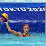 La portera de la selección española de waterpolo Laura Ester durante un partido en los Juegos Olímpicos de Tokio - COE