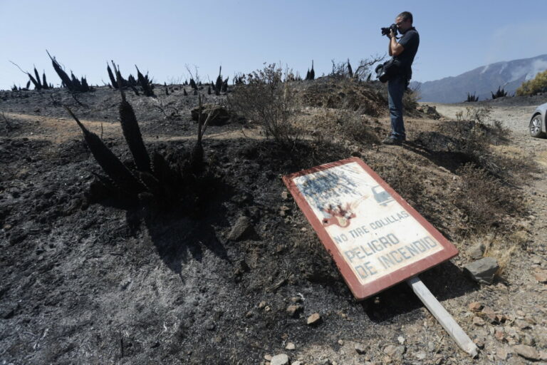 Parajes quemados por el incendio - Álex Zea - Europa Press