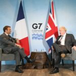Emmanuel Macron y Boris Johnson en la cumbre del G7 en junio - Stefan Rousseau/PA Wire/dpa