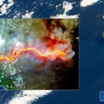 El satélite Sentinel-2 capta el río de lava desde el espacio.