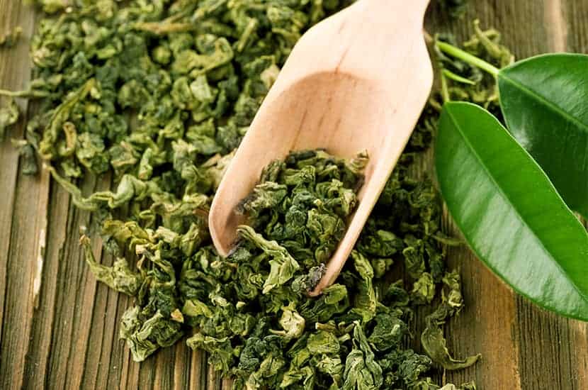 El té verde es rico en catequinas