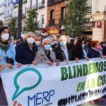 Cabecera de la manifestación de este sábado en Madrid | Foto: Plataforma de Mayores y Pensionistas