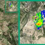 Emisiones de metano detectadas en el vertedero de Madrid el 20 de agosto de 2021. /GHGSat