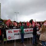Manifestación en favor de trabajadores del metal en Algeciras. - EUROPA PRESS