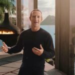 Un fotograma del discurso de presentación de Meta. Mark Zuckerberg dio la charla desde una casa ficticia en el metaverso, por la que paseaba, iba de habitación en habitación y en la que de vez en cuando aparecían y desaparecían amigos para echar partidas de ping-pong, jugar al ajedrez o surfear/ META / EFE