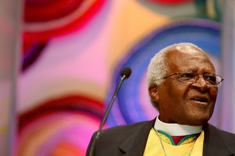 El arzobispo emérito de Sudáfrica, Desmond Tutu - MICHELLY RALL