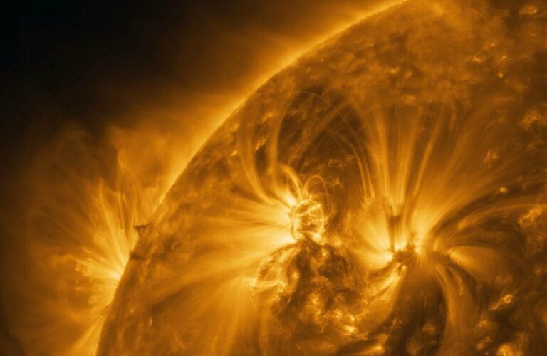 Detalle de la imagen en alta resolución del Sol facilitada por Solar Orbiter. / ESA & NASA/Solar Orbiter/EUI team; Data processing: E. Kraaikamp (ROB)