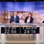 Debate entre Le Pen y Macron