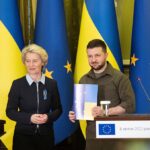 La presidenta de la Comisi&oacute;n Europea, Ursula von der Leyen, y el presidente de Ucrania, Volodimir Zelenski / Foto: Presidencia de Ucrania