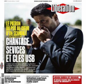 Portada de ‘Libération’ del 29 de septiembre