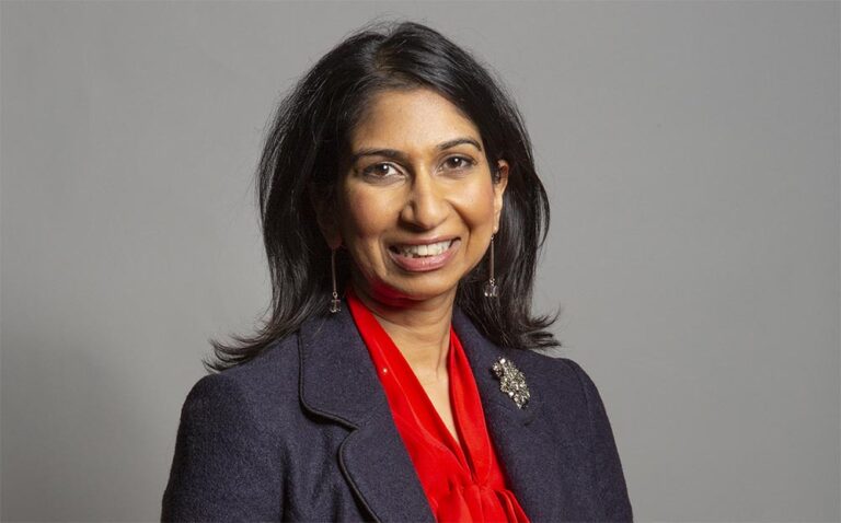 La ministra del Interior de Reino Unido, Suella Braverman