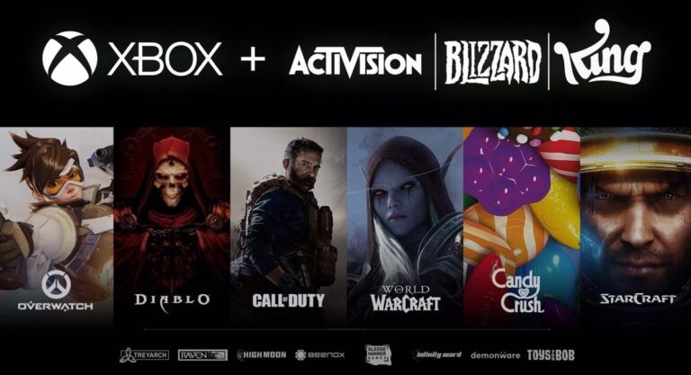 Logos de Microsoft y Activision Blizzard / Foto: Microsoft